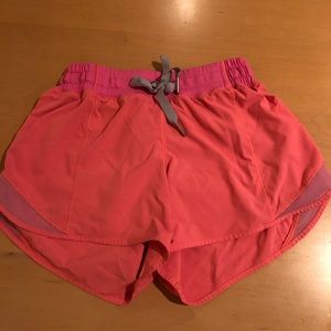 Pink lululemon shorts
